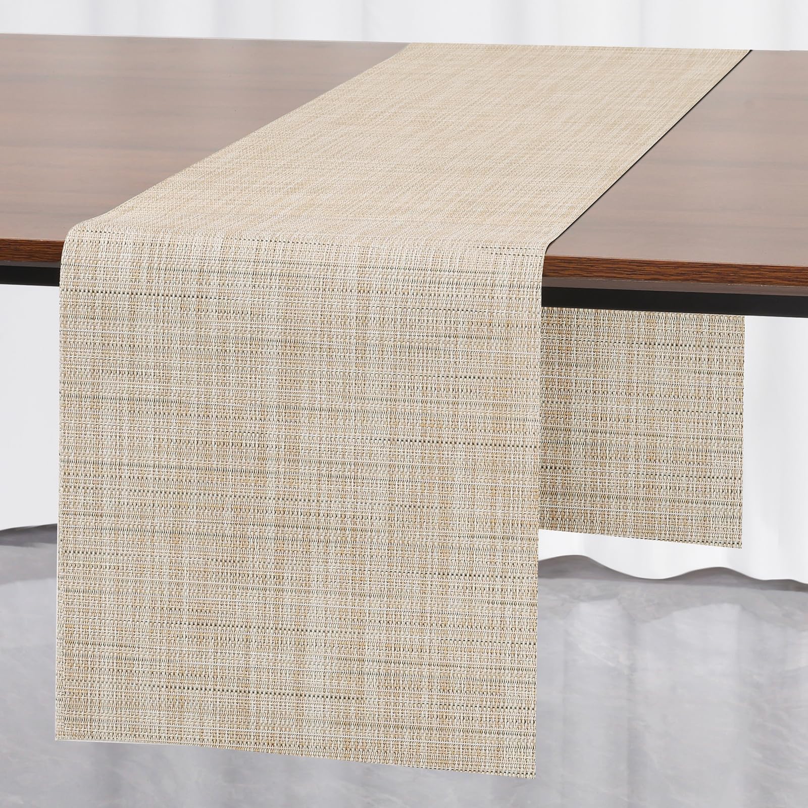 Myir JUN Tischläufer, Tischläufer Modern Tischläufer Abwaschbar Tischläufer Outdoor Wärmeisoliertes PVC für Häuser Restaurants Hotels