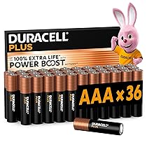 DURACELL Batterie Plus AAA (Confezione da 36) – Batterie Alcaline da 1,5 V – Fino al 100% di durata extra con Attivi POWER BOOST – Affidabilità per i dispositivi di utilizzo quotidiano – MN2400