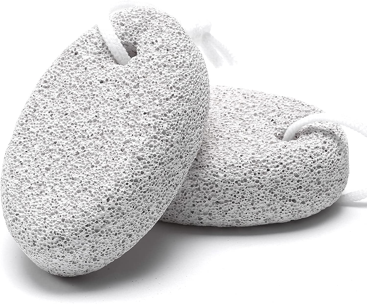 Red Square Pumice Stone 2 Pcs, Natural Lave Pumice Stone for Feet/Hand, Small Callus Remover/Foot Scrubber Stone for Men/Women - Multicolor