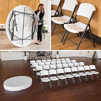 Lifetimeライフタイム折りたたみテーブル(ラウンドテーブル) 楽天市場】当日発送品◎LIFETIME 48インチ 折り畳み 丸形