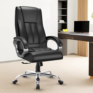 PlankIt™ Breeze Orthopedic Boss Chair with 3 Year Warranty | Leatherette Office Chair | Ergonomic Executive Chair with Cus... Price In India