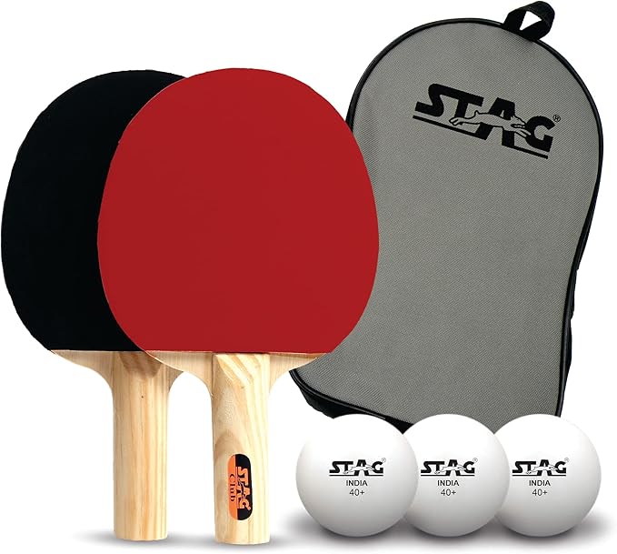 STAG Club Professional Table Tennis Rackets and T.T Balls Included All