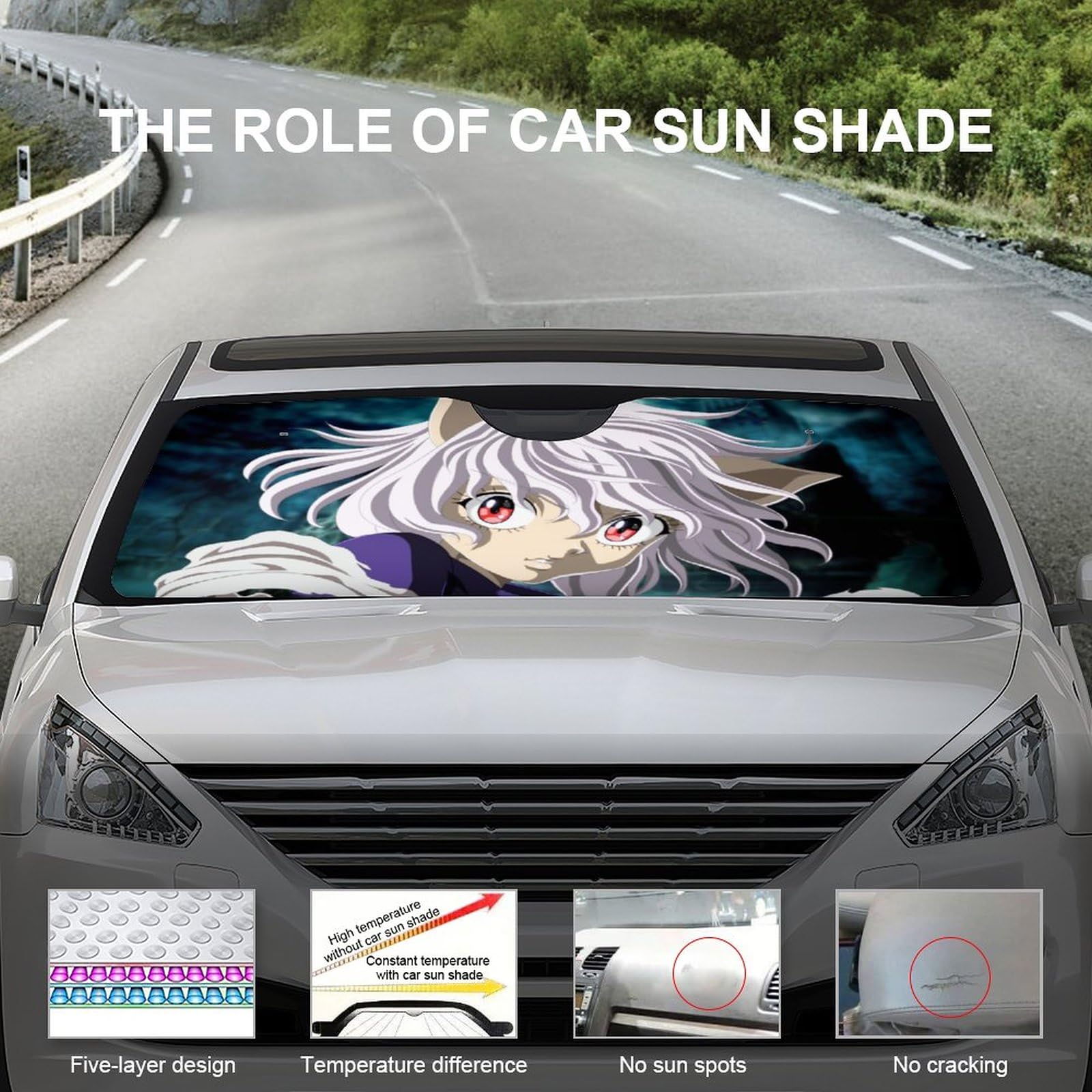 Amazon | ハンター×ハンター 車用サンシェード 遮光 断熱 おしゃれ