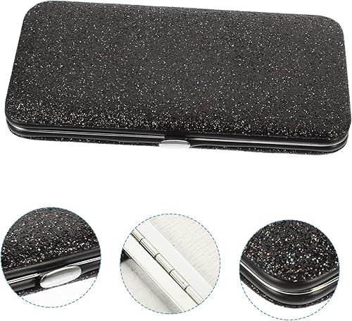 Miniatura 6 de FRCOLOR Pinzas de caja de almacenamiento, pinzas para extensiones de pestañas, caja de almacenamiento, pinzas para pestañas, contenedor, Negro -,