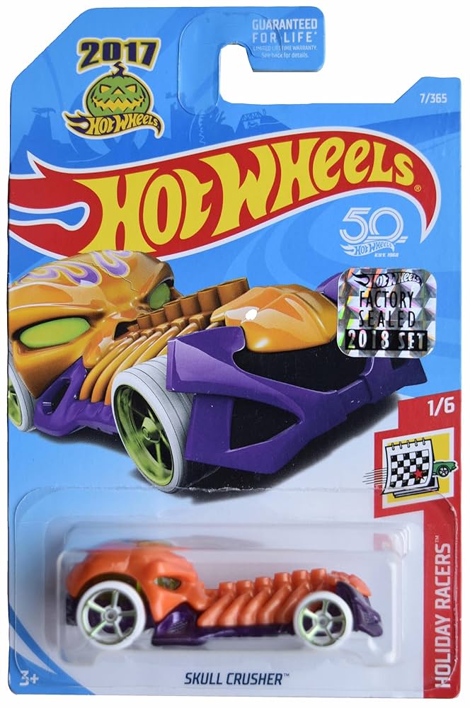 HOT WHEELS クライスラー　クルーザー Amazon.com: Hot Wheels Skull Crusher, Holiday Racers 1/6