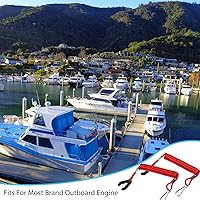 Vista 7 de Frienda 4 llaves universales para interruptor fuera de borda con interruptor de parada, cordón de seguridad para la mayoría de motores de tablero