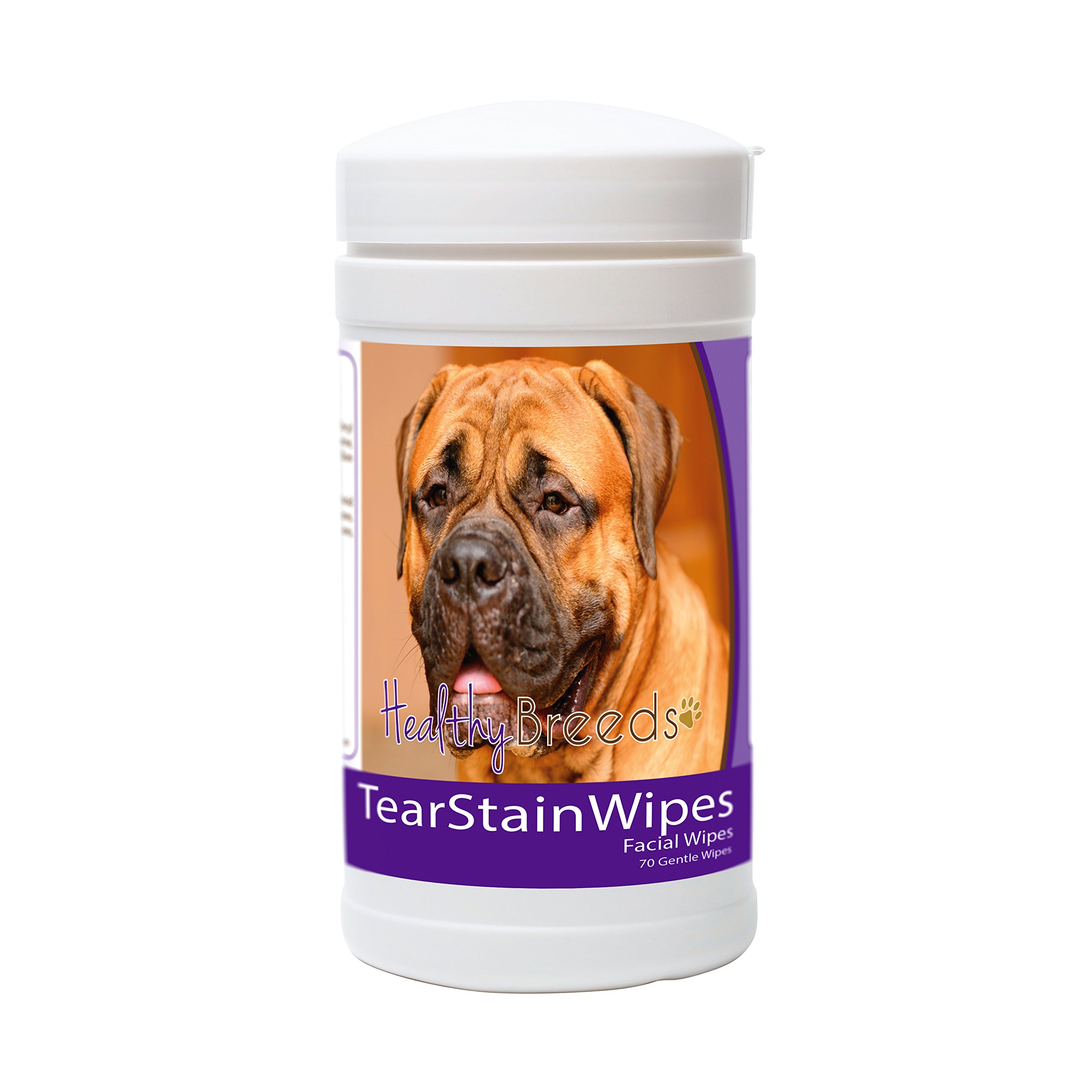 Healthy Breeds Bullmastiff Tear Stain Wipes 70 Count