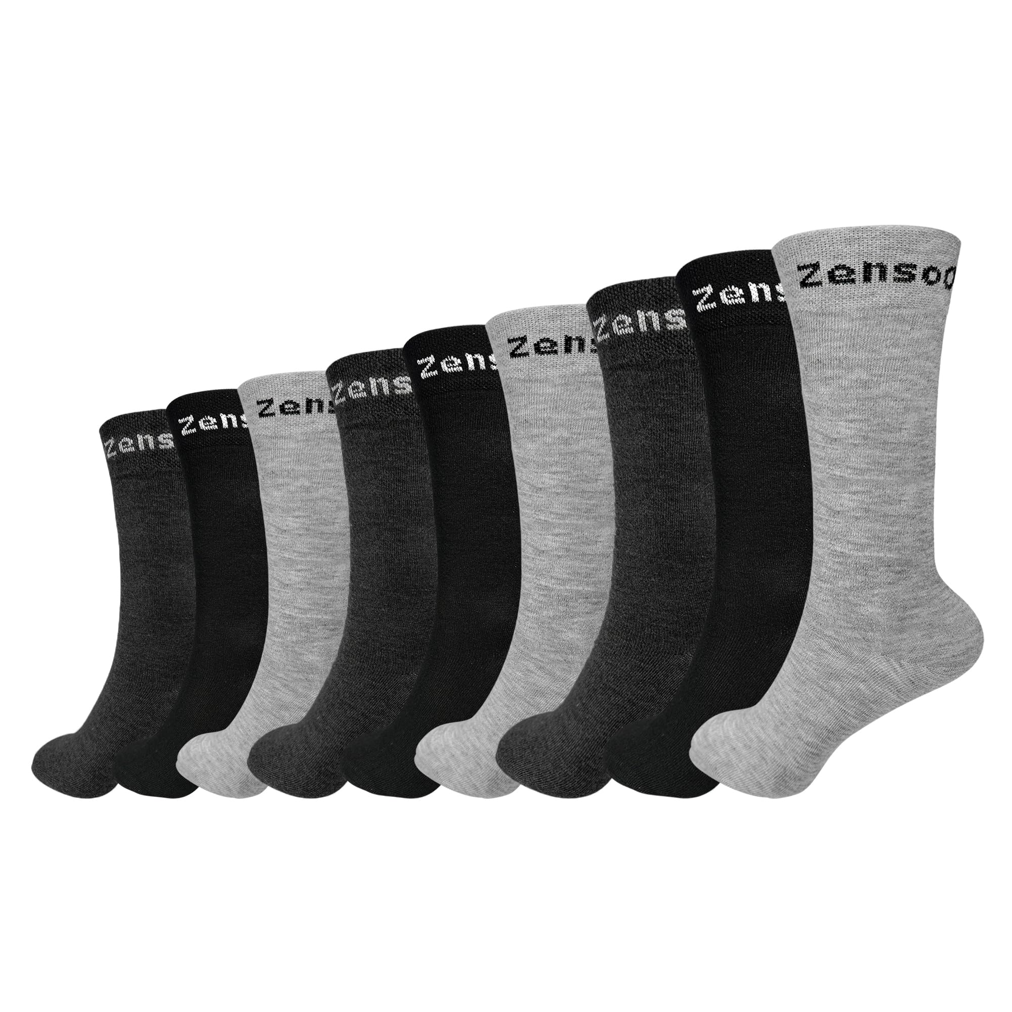 Calf Length Socks for Men Premium Solid Combed Crew Cotton socks for Formal Official socks, | Soft & Odor -Free| Breathable Free Size, Pack of - 3, 6,9-image-23