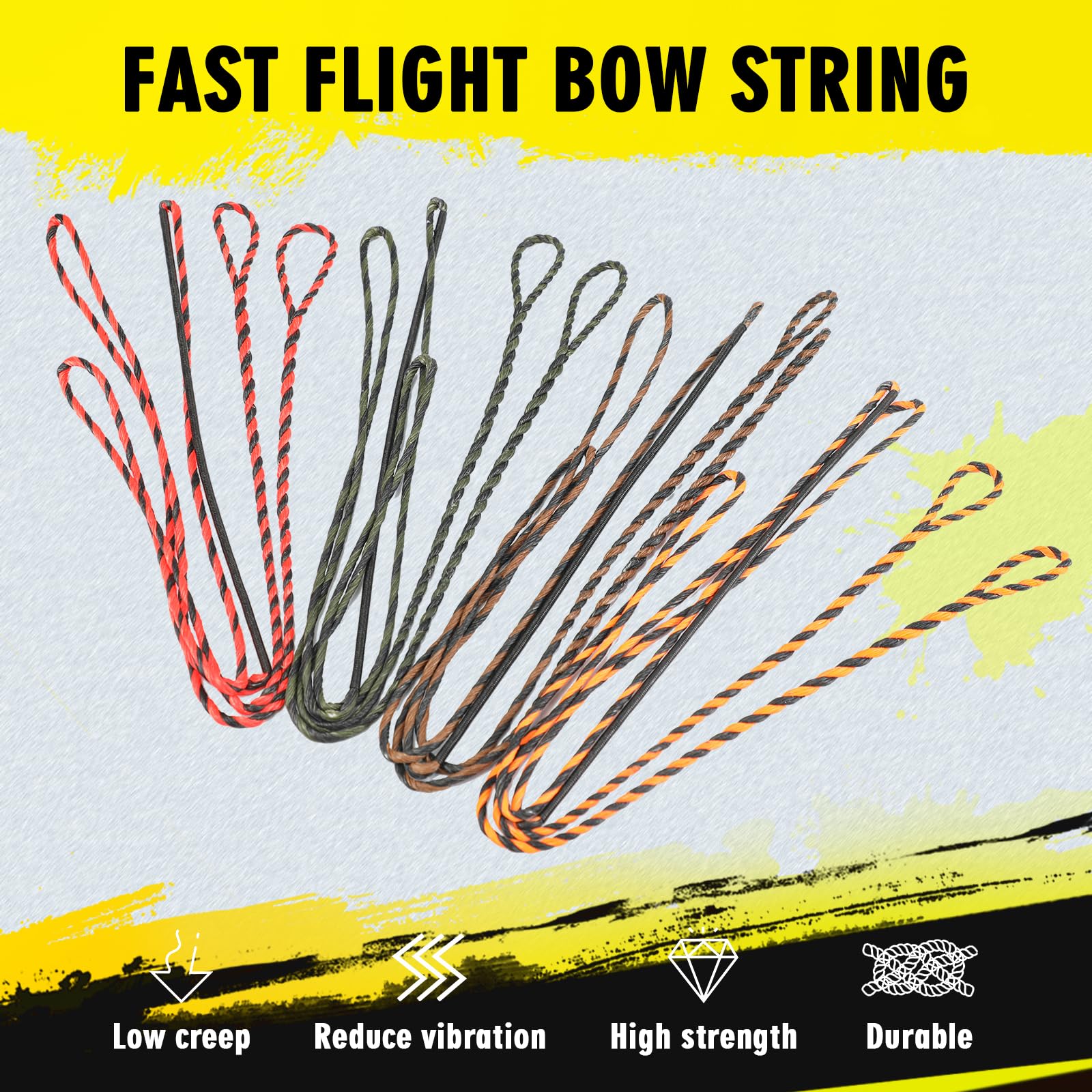 Snapklik.com : LWANO D97 Flemish Twist Bow String - Handmade Fast ...