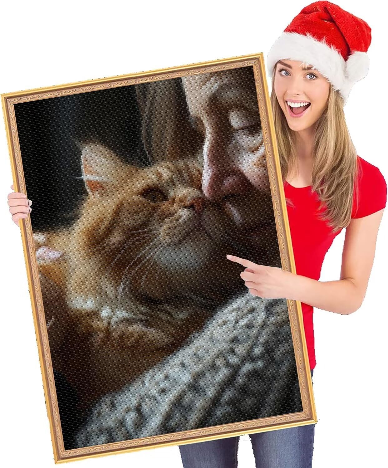 Diamond Painting Personalizzato, Kit Completo Pittura Diamante Foto Personalizzata, 5D Diamond Painting Con Foto Idea Regalo per la Decorazione di Arte Domestica, Diamante Quadrato/Rotondo 90x90cm R54