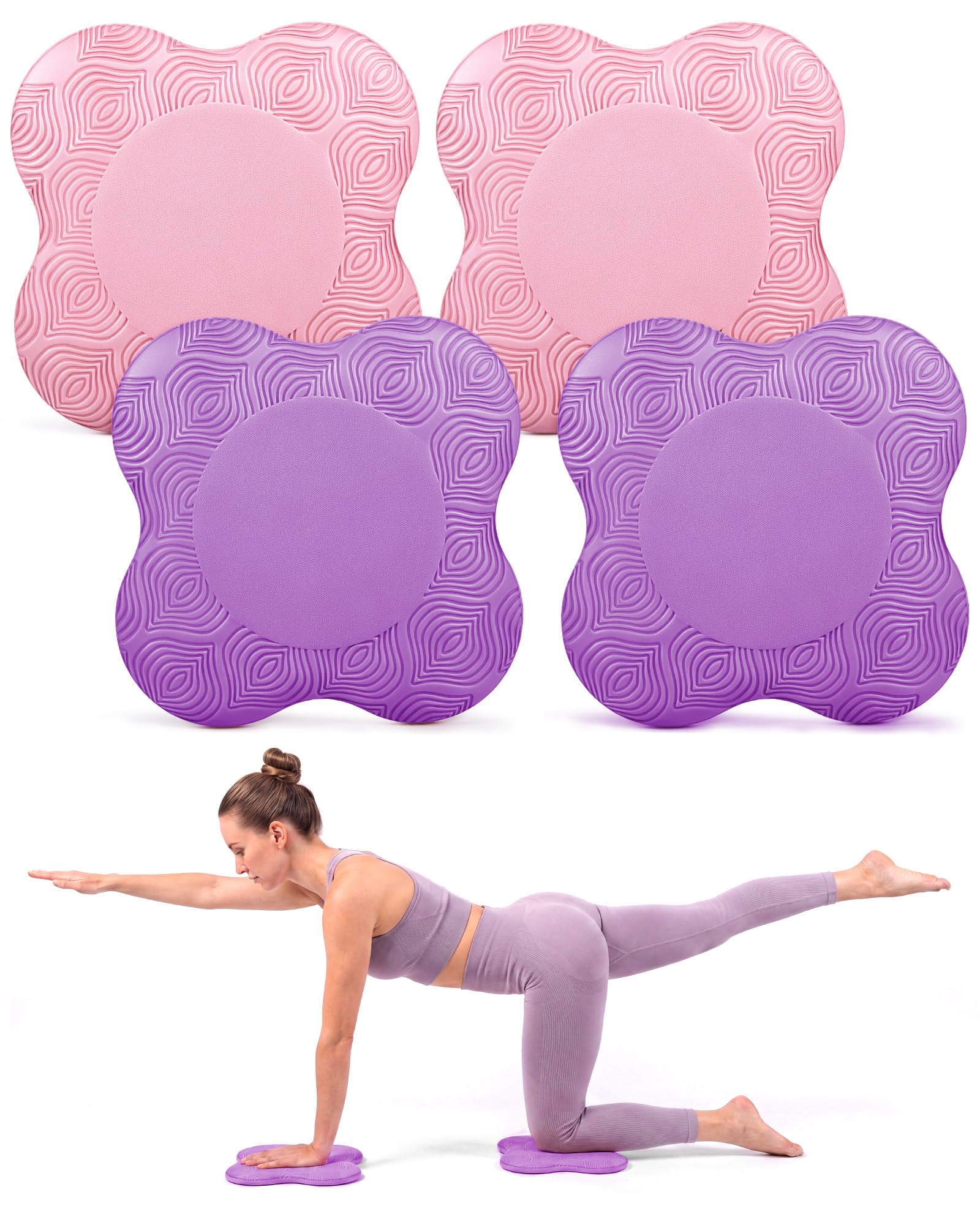 yflingjie 2-4 Pack Yoga Knee Pads (TPE)