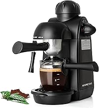 Mixpresso Espresso Maker, 3.5 Bar Espresso Machine With Milk Frother, 4 Cup Espresso/Cappuccino Maker, 800W Coffee Maker With Glass Carafe, Latte and Cappuccino Machine