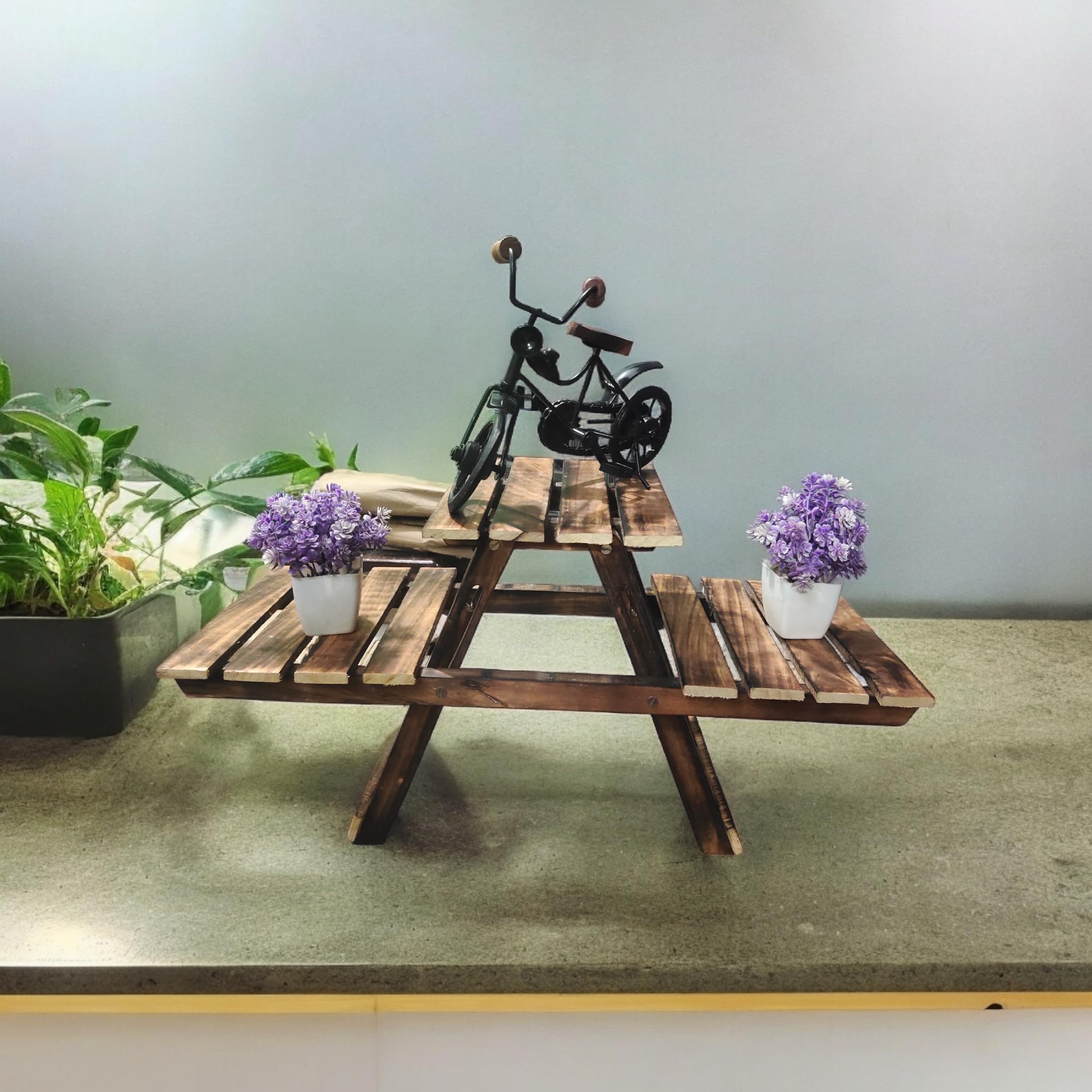Wooden Folding flower pot stand indor and outdor use 3 decks home decoration item (B0DB8H2YXT) Amazon Price History, Amazon Price Tracker