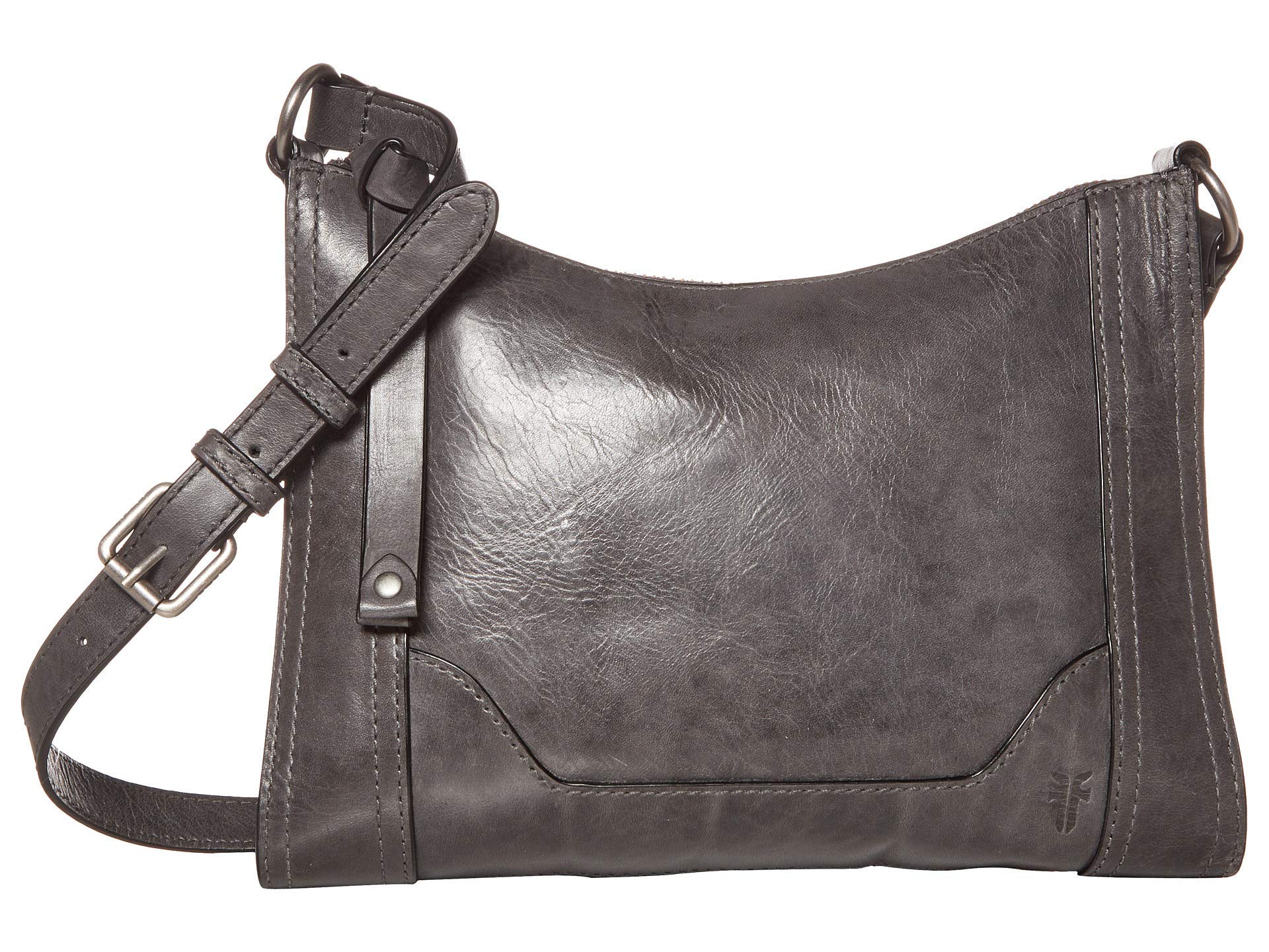 FRYE Women's Melissa Zip Crossbody Cross Body, Carbon, One Size