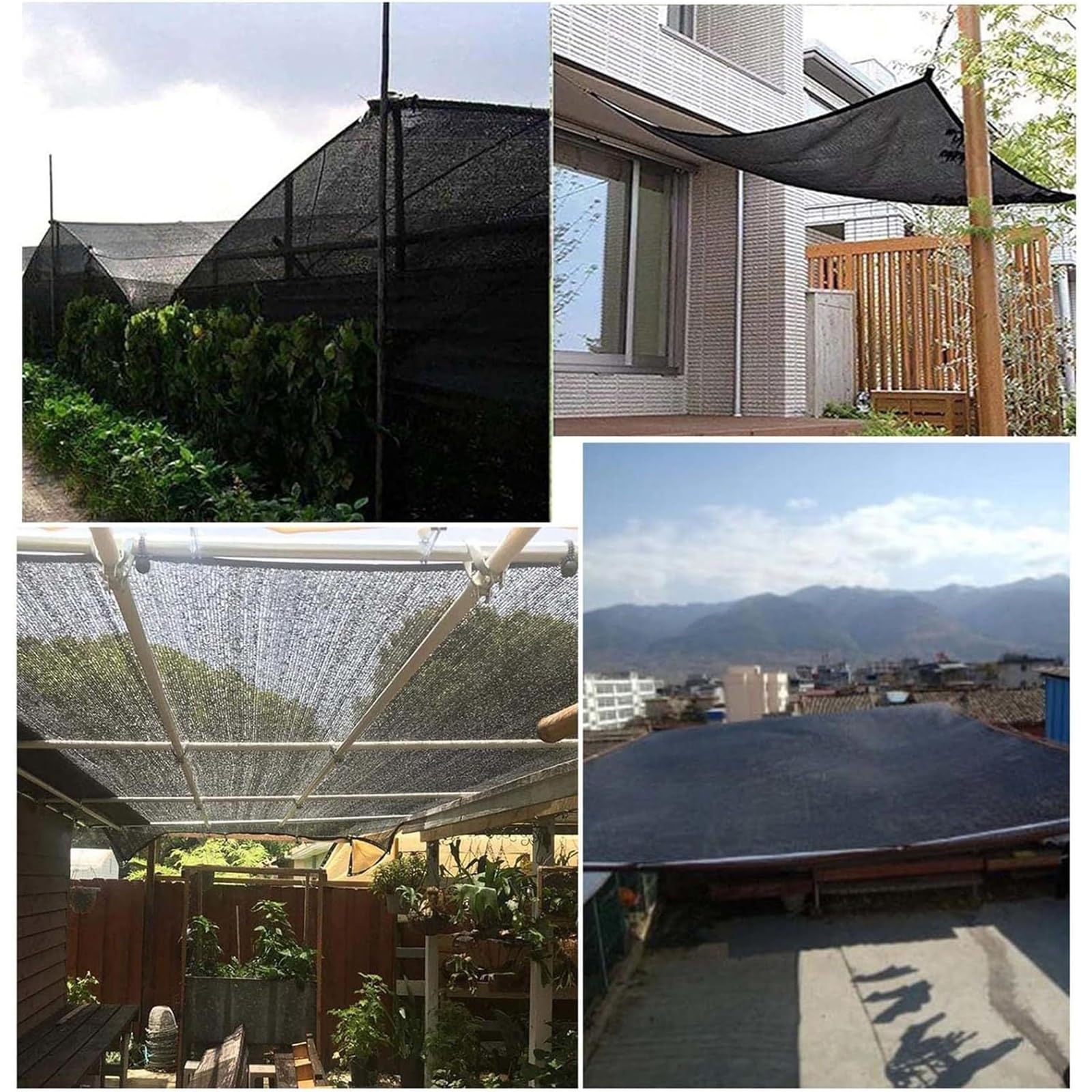 LXBche Sun Shade Sail, Outdoor Shade Netting 80%-95% Sunblock Shade Cloth UV Resistant Fabric Mesh Tarp for Outdoor Backyard Garden Plant Barn (Size : 6.6x26.2Ft)