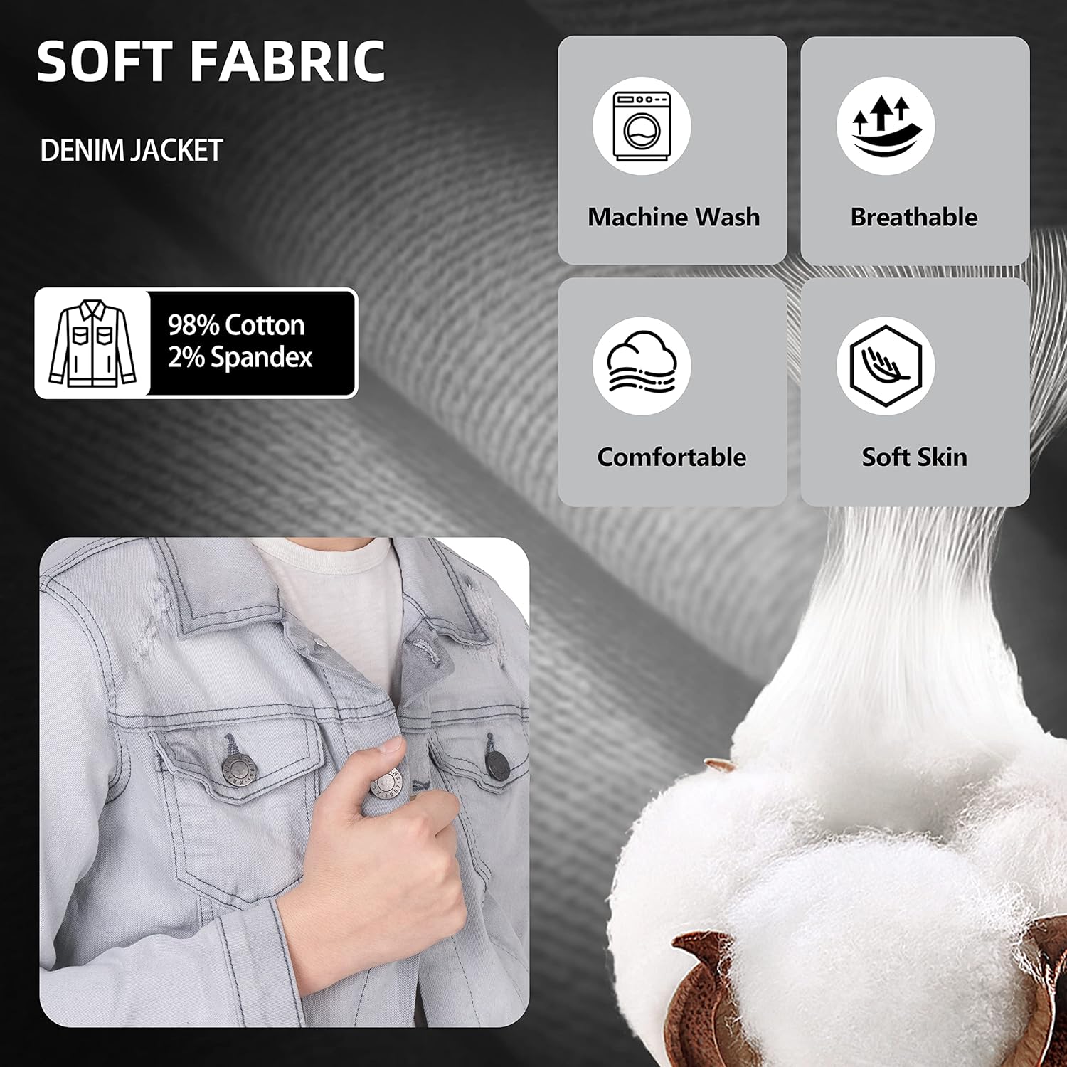 X RAY Jaqueta jeans masculina lavada, rasgada, desgastada, flexível, elástica, casual, caminhoneiro, jaqueta jeans em promoção! Veja a oferta e mais achadinhos de Jaquetas & Casacos 8 Hoje é o melhor dia para comprar X RAY Jaqueta jeans masculina lavada, rasgada, desgastada, flexível, elástica, casual, caminhoneiro, jaqueta jeans com aquele preço maroto! Promoção! Aproveite a oferta! 8