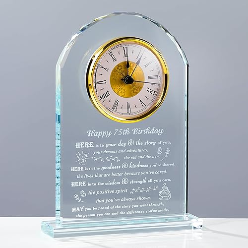 Miniatura 22 de Movdyka Regalos de 80 cumpleaños para mujeres y hombres – Reloj de cristal personalizado 1946 regalo de cumpleaños de 80 años para ella él – Ideas