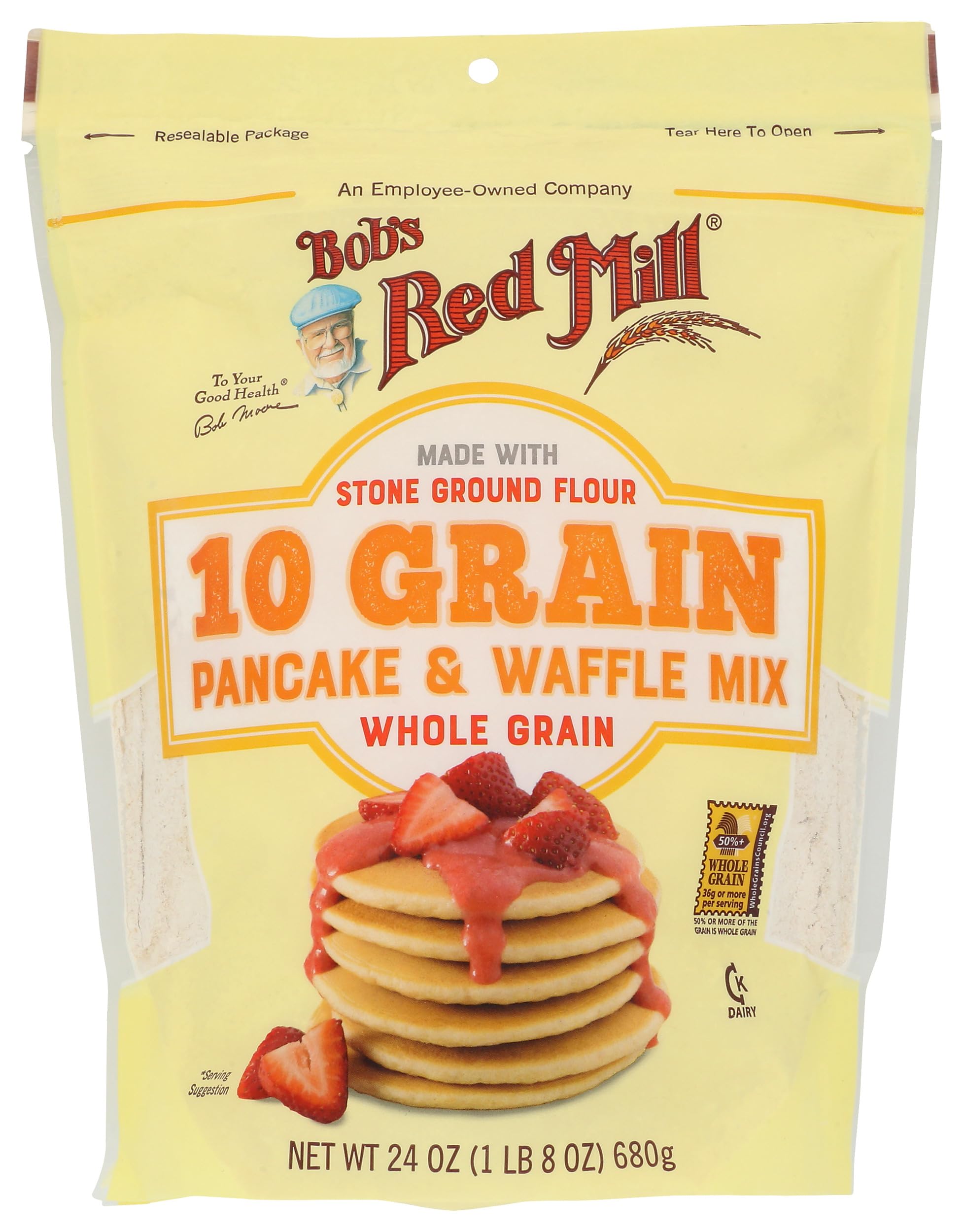 10 Grain Pancake & Waffle Mix, 24 Oz