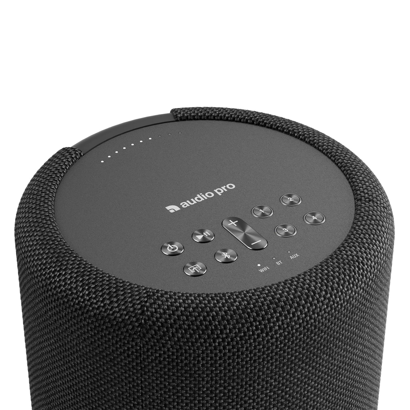 Audio Pro A10 MkII W, WiFi & Bluetooth 5.0 Multiroom-Lautsprecher, 52 W Digitale Klasse D, 300 Hz Crossover, AirPlay 2, Google Cast, Spotify Connect, Bluetooth 5.0, Wand-/Deckenhalterung (Grau)