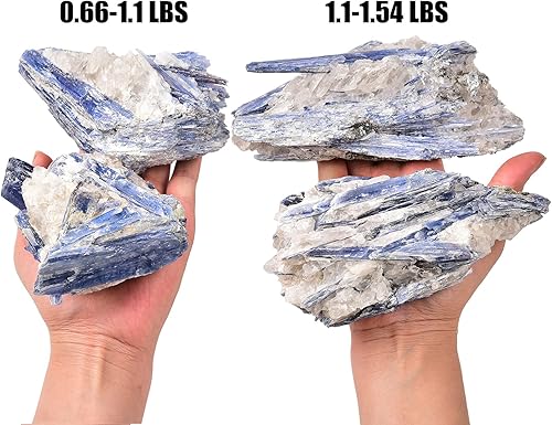 Miniatura 5 de JIC Gem Cristal curativo mineral bruto natural de cianita azul crudo irregular para decoración del hogar, 1 pieza de 1.1-1.54 libras