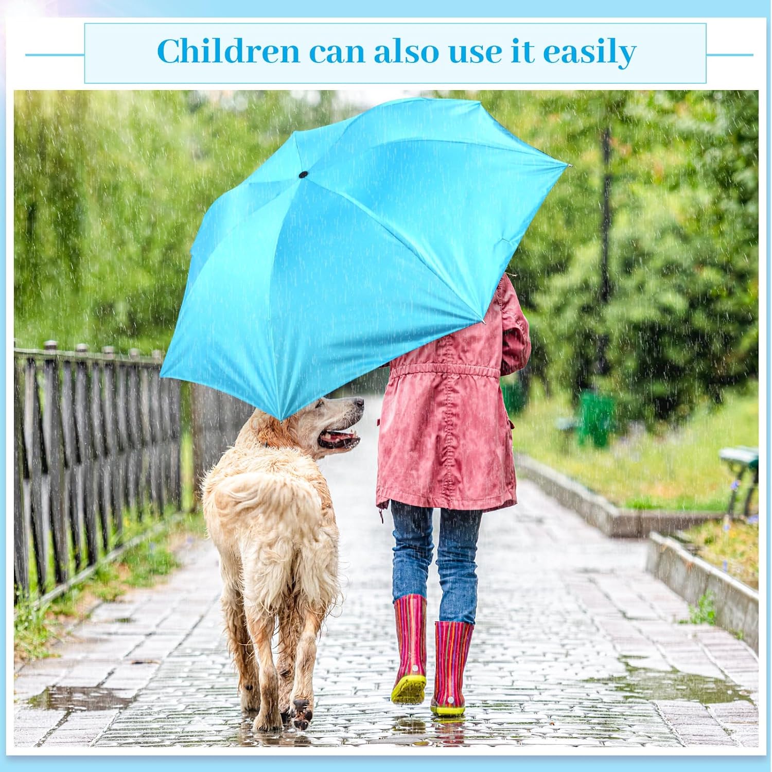 Silkfly Folding Umbrella Bulk Windproof Portable Lightweight Travel Mini Umbrella for Rain UV Sun 37.8 inches