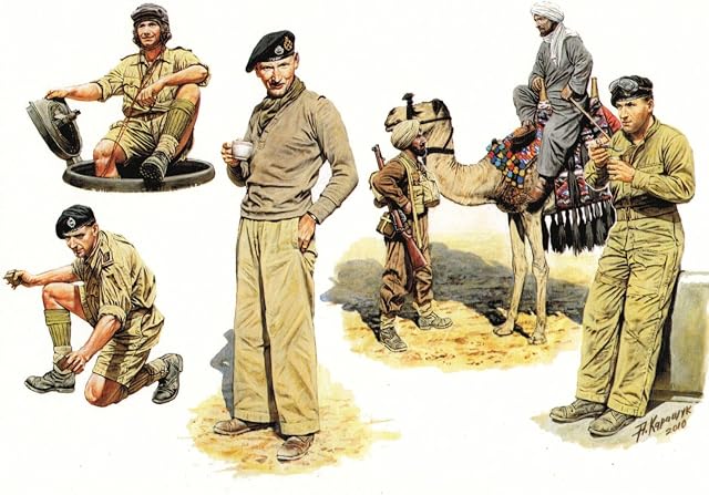 Masterbox 1:35 Scale Commonwealth AFV Crew Assembly Parts