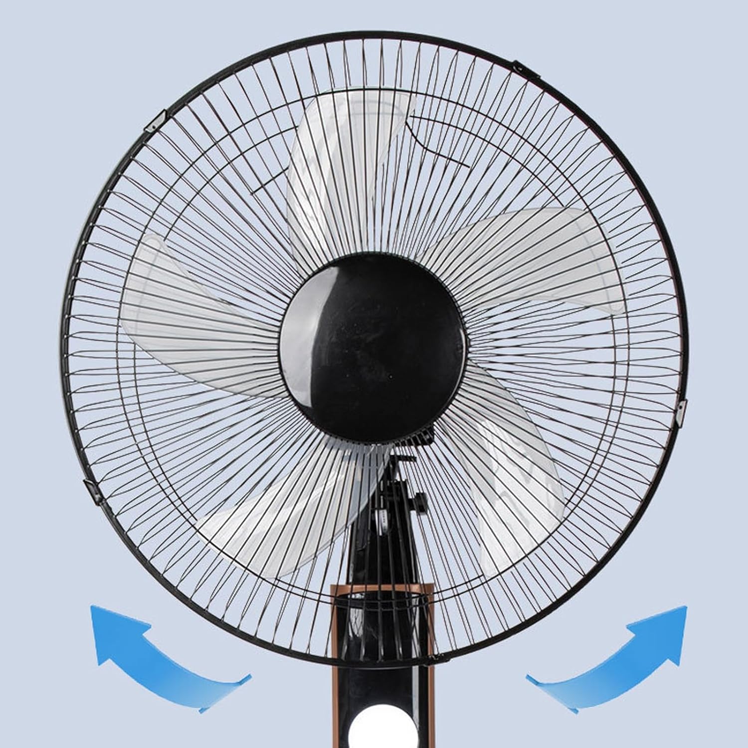 16" Solar Powered Fan For Outdoor, Battery Powered Portable Camping Fan With Solar Panel & AC Adapter Charging, Rechargeable Cordless Floor Fans(B)