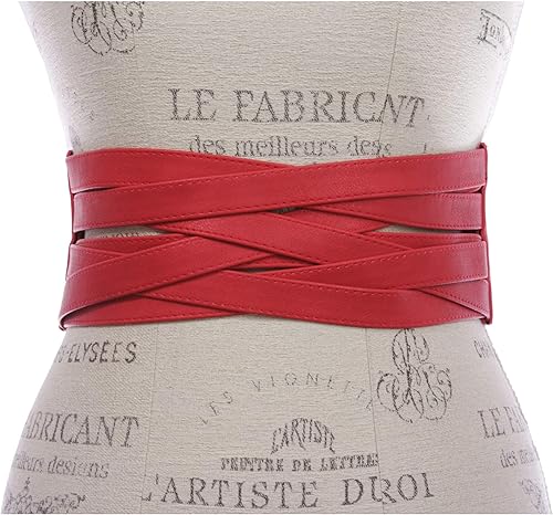 Miniatura 2 de Cinturón elástico trenzado ancho de cintura alta para mujer de 4 pulgadas