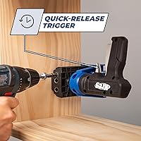 Vista 9 de Kreg Pocket-Hole Jig - KPHJ520PRO2 - New Model - Premium Carpentry & Woodworking Tool - For Materials 1/2-1 1/2 Inches Thick - Includes 60