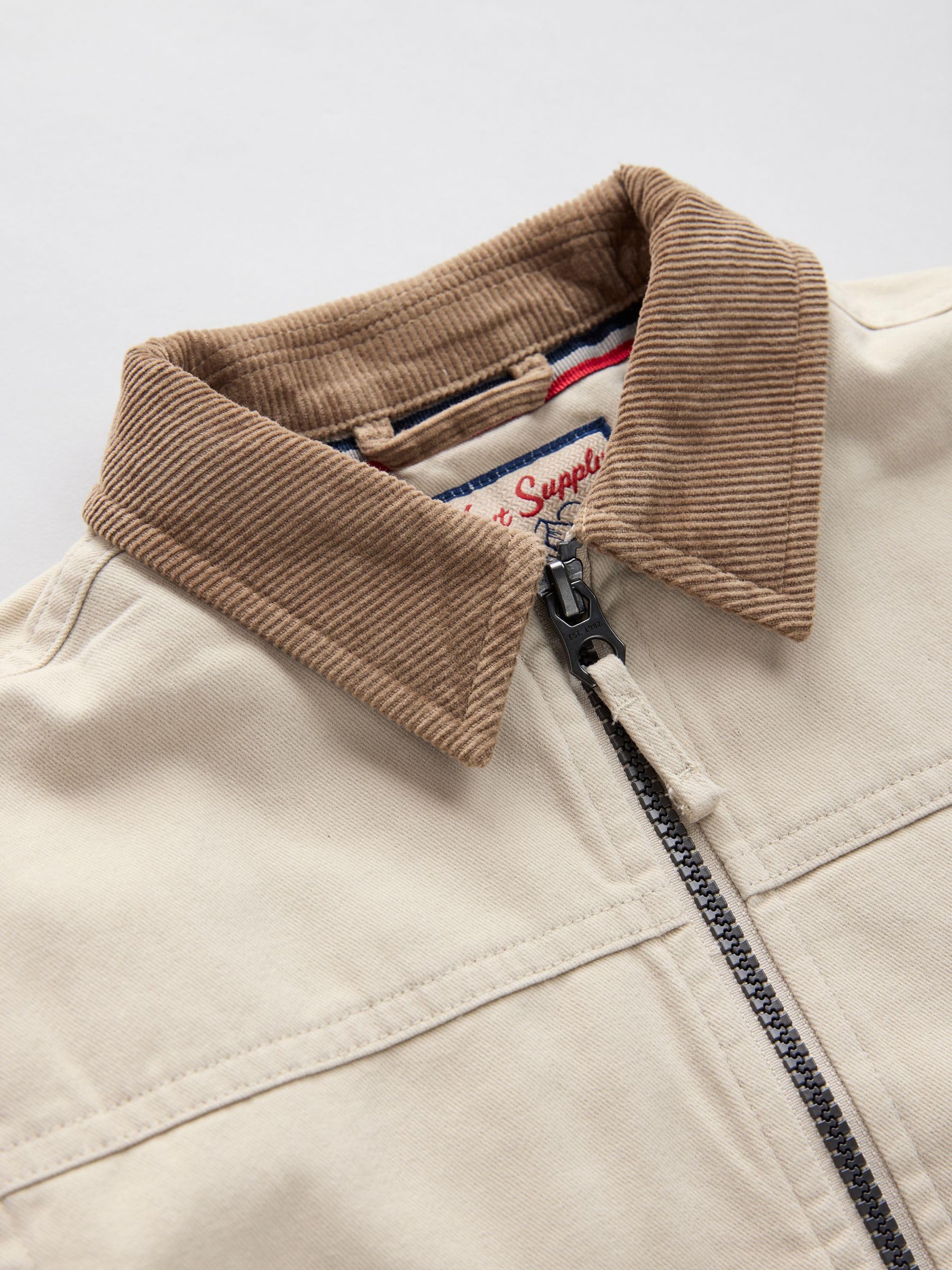 NEXT Garçon Blouson aviateur en toile col velours côtelé