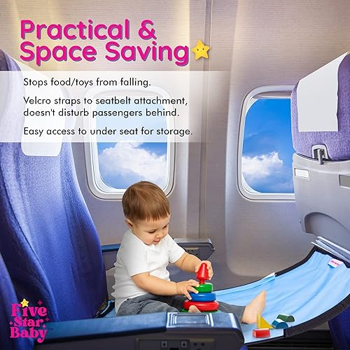 Miniatura 23 de Cama de avión para niños pequeños, lo último en artículos esenciales de viaje en avión para niños Extensor de asiento de avión para niños Cama