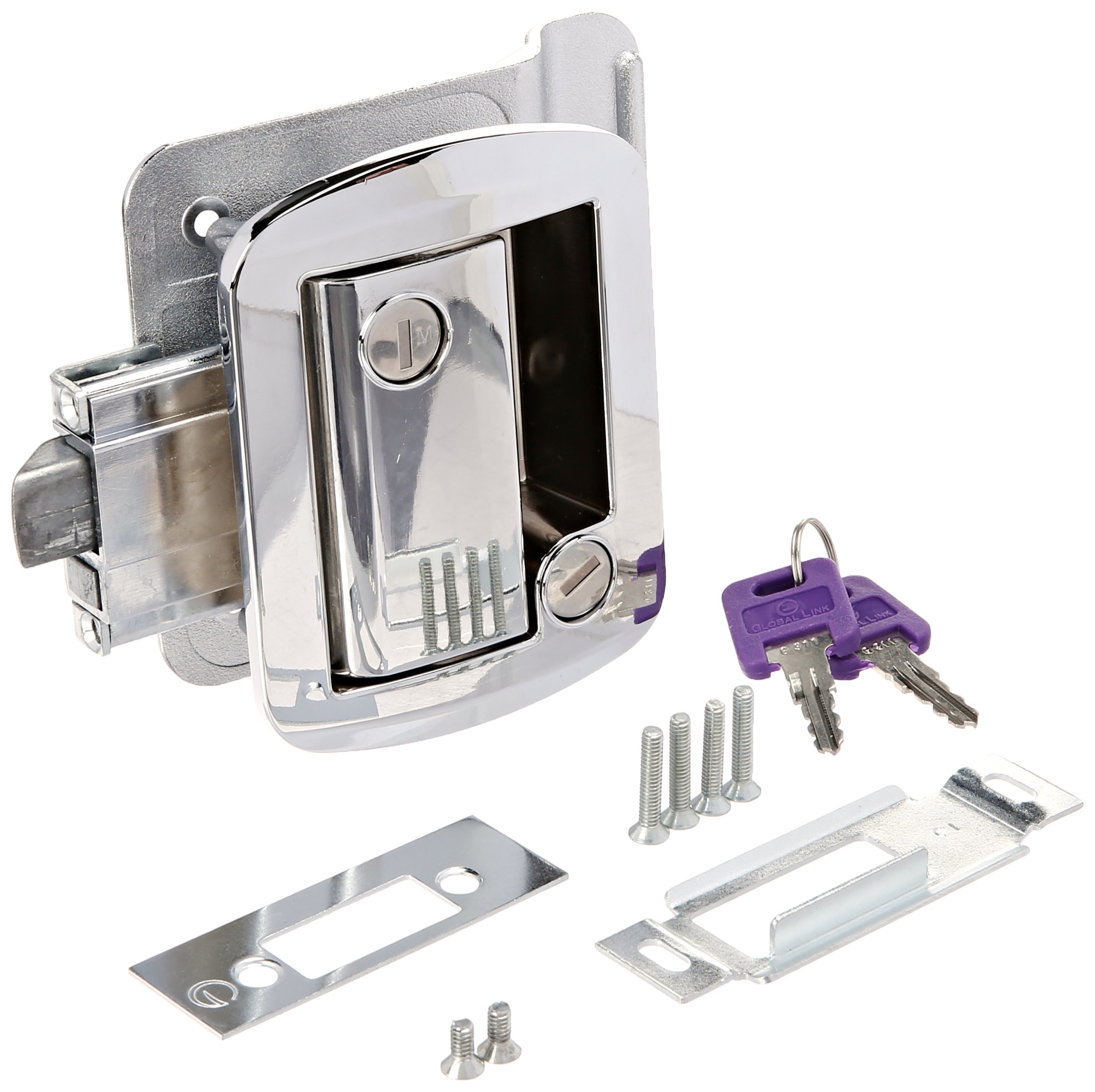 AP Products 013-572 Chrome Global Travel Trailer Entrance Lock Set