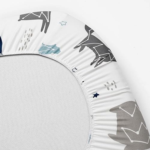 Miniatura 7 de BROLEX - Juego de sábanas elásticas ajustables para moisés, paquete de 2 sábanas para moiséscolchón, unisex, para niños y niñas, ultra suave,