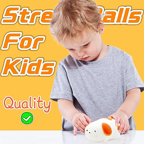 Miniatura 5 de ZTATU Pelotas de estrés para perros para adultos (1 unidad) lindos juguetes para apretar para niños, juguete para aliviar el estrés, regalos de