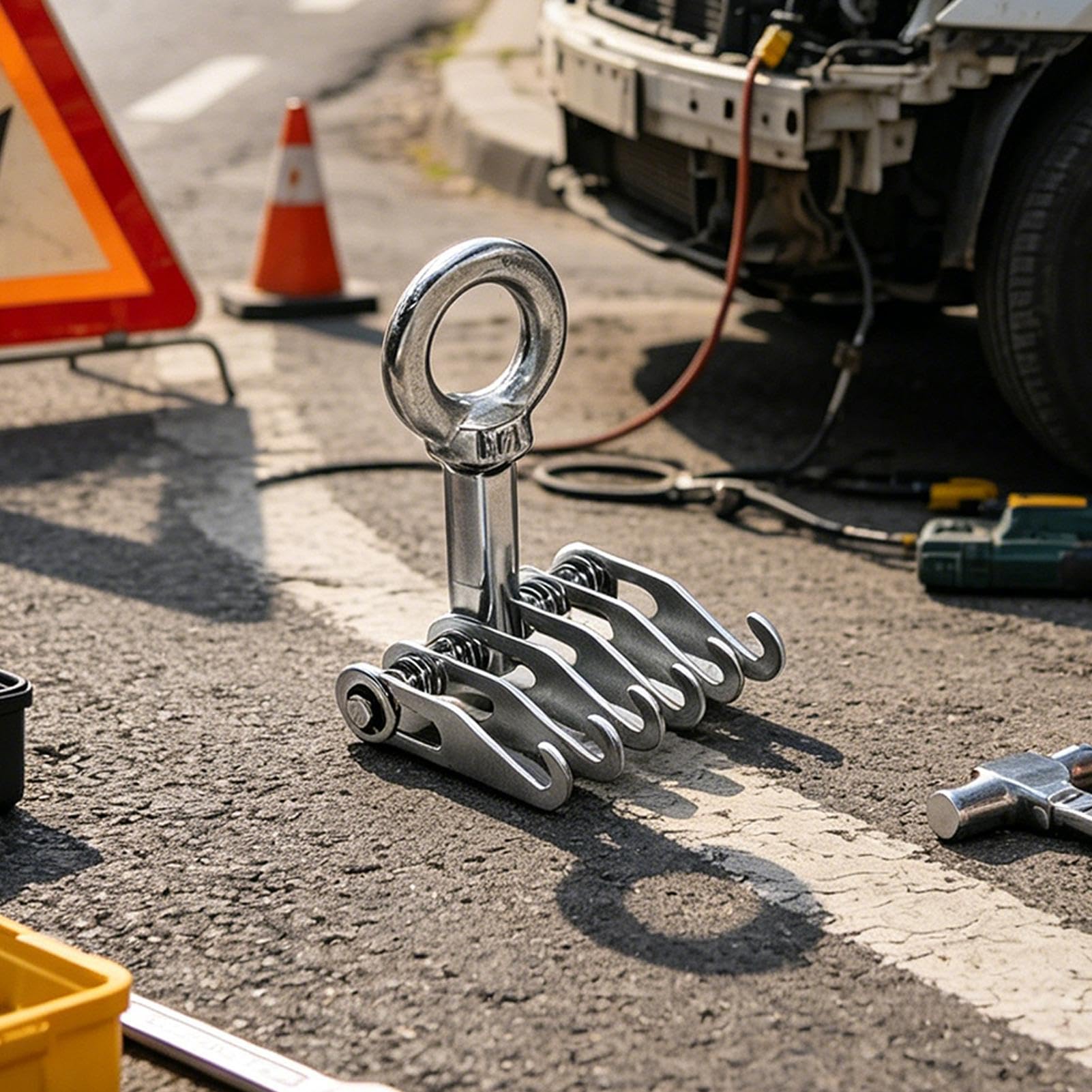 Auto-Dellenreparatur, 6-Finger, Haken zum Entfernen von Lackschäden, verstellbare Dellen-Zugkralle, für Mechaniker, Techniker, Werkstatt, Garage, Zuhause, Automobil, Limousine, SUV, Wohnmobil, LKW