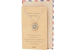 Women's Two-Tone Sunflower Necklace – A Symbol of Optimism and Joy
