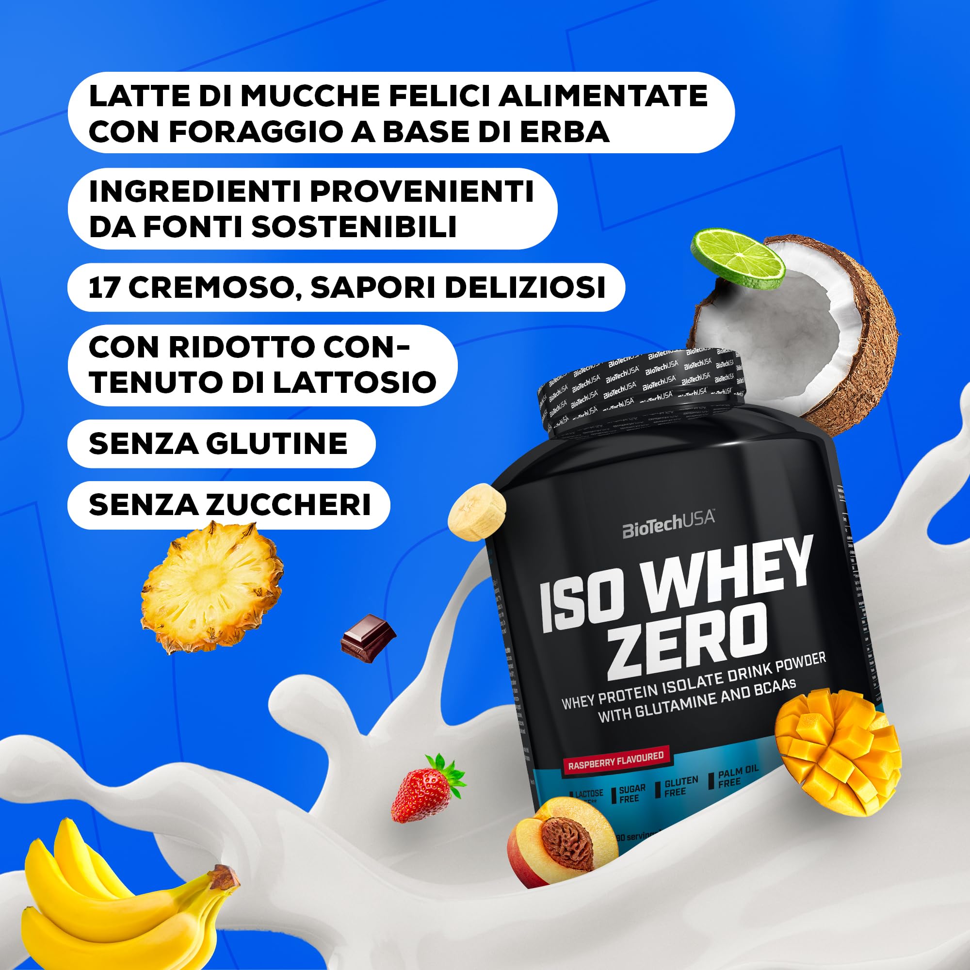 BioTechUSA Iso Whey ZERO, 2.27 kg, Nocciola