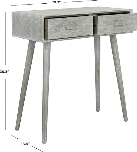 Miniatura 3 de Safavieh Home Dean Mid-Century Modern - Consola de 2 cajones gris pizarra