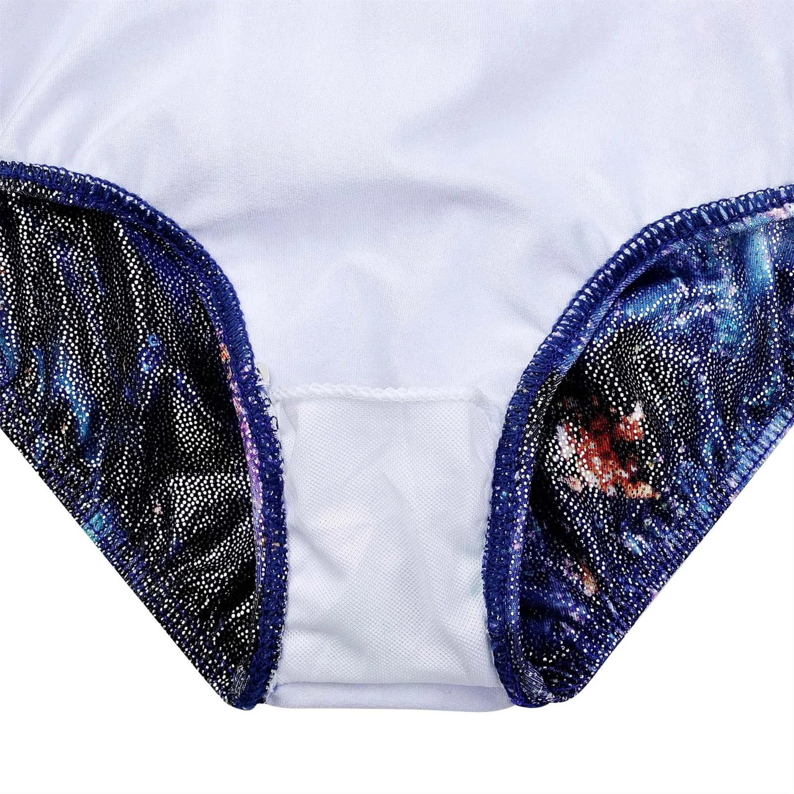 Maillot gimnasia ritmica niña Leotardo de Ballet for niñas de 3 a 12 años, ropa de entrenamiento de práctica de bailarina sin mangas, leotardo de gimnasia con cuello redondo, trajes de baile(B233 Blue