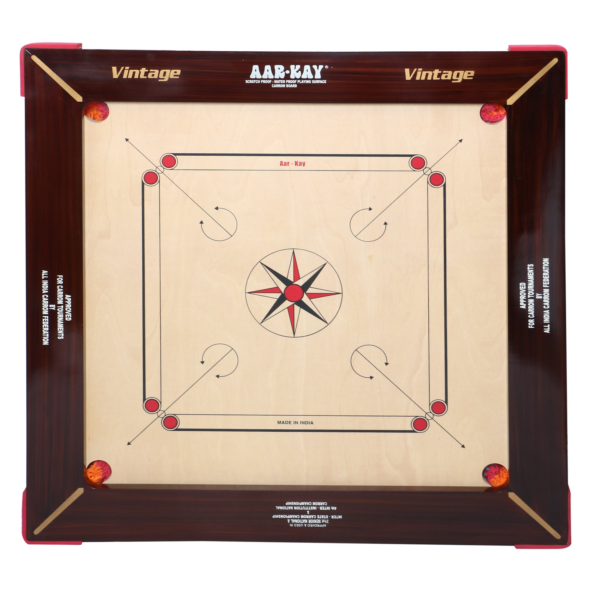KD AAR-Kay Jumbo 32mm Vintage Plywood Beige Carrom Board, Approved by Carrom Federation of India & International Carrom Federation,for ‎12 years and up (B079J2WD38) Amazon Price History, Amazon Price Tracker
