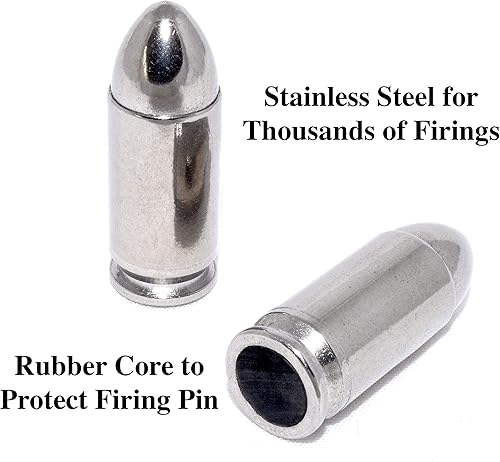 Miniatura 2 de Steelworx Tapas a presión de acero inoxidable de 0.354 inrondas de entrenamiento de fuego seco