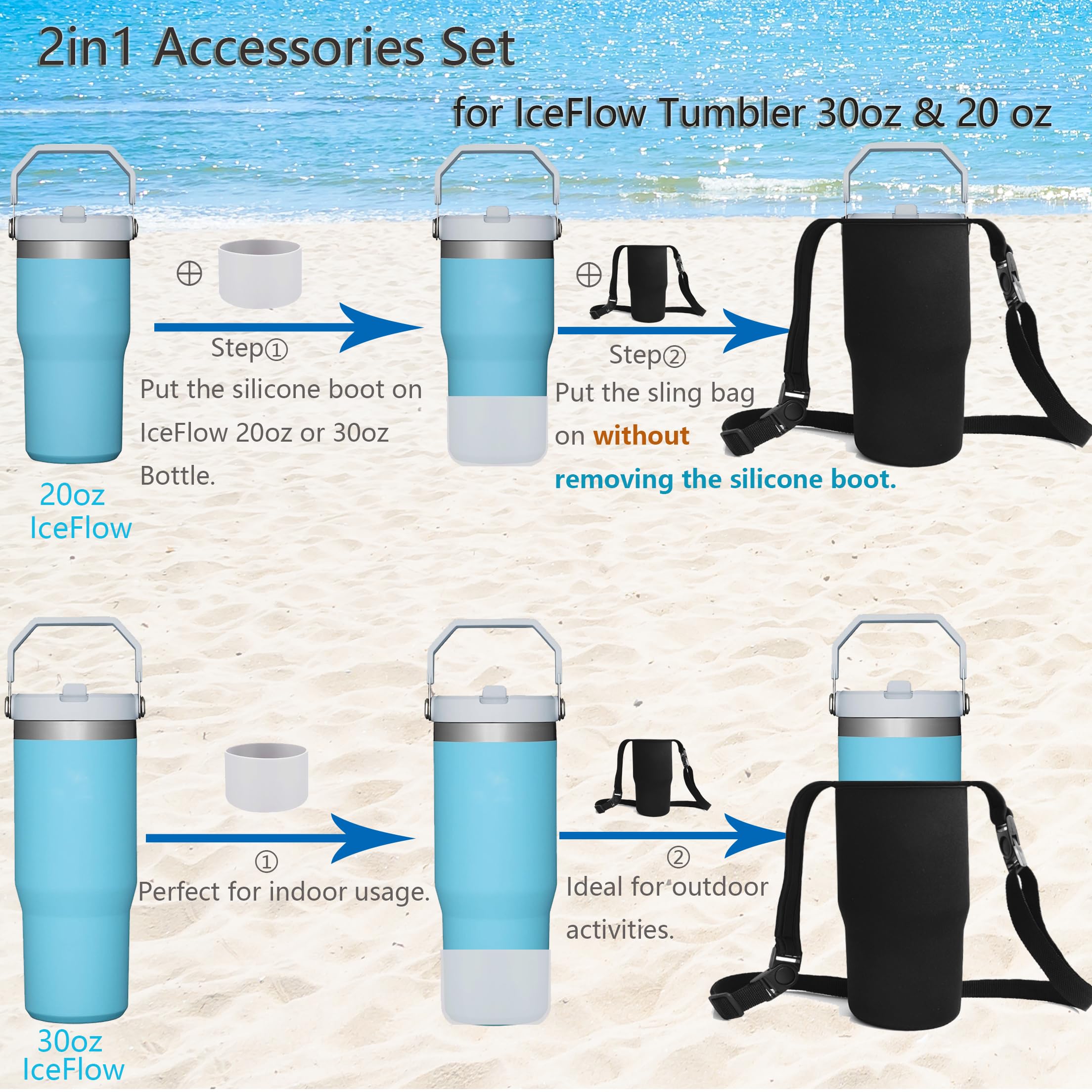 Amazon.com: SKZIRI 2in1 Accessories Set for Stanley IceFlow