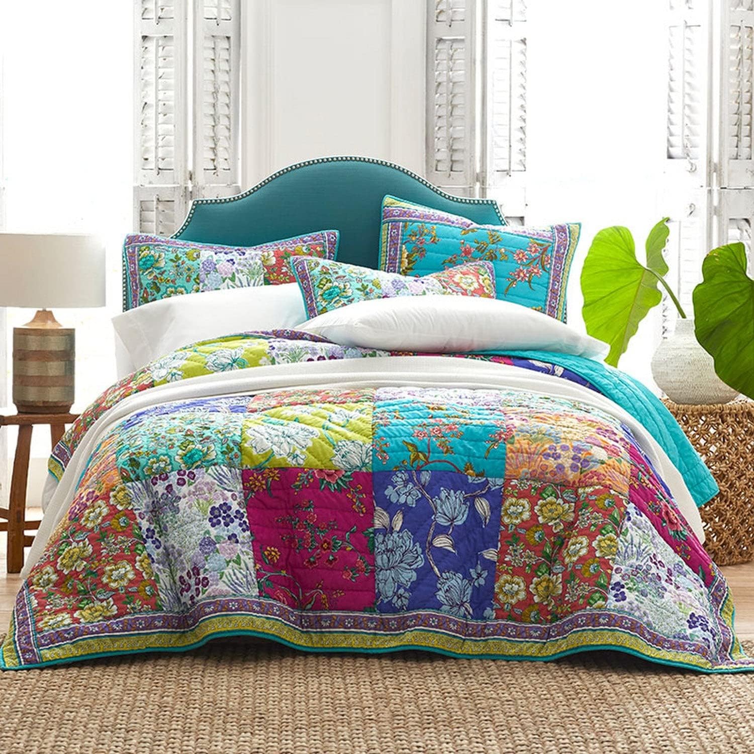 Barlow Floral Patchwork Quilt Bed Set Personalized Quilt Bed Set