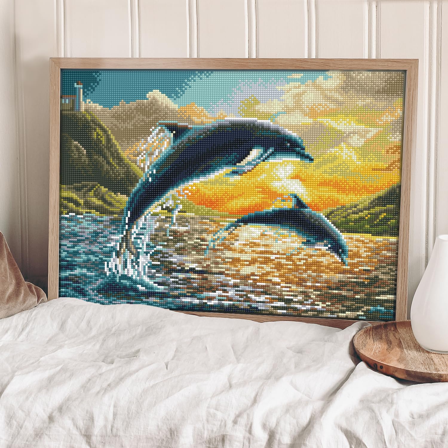 Amazon.com: DIAMOND DOTZ Dolphin Sunset Diamond Painting Kits for