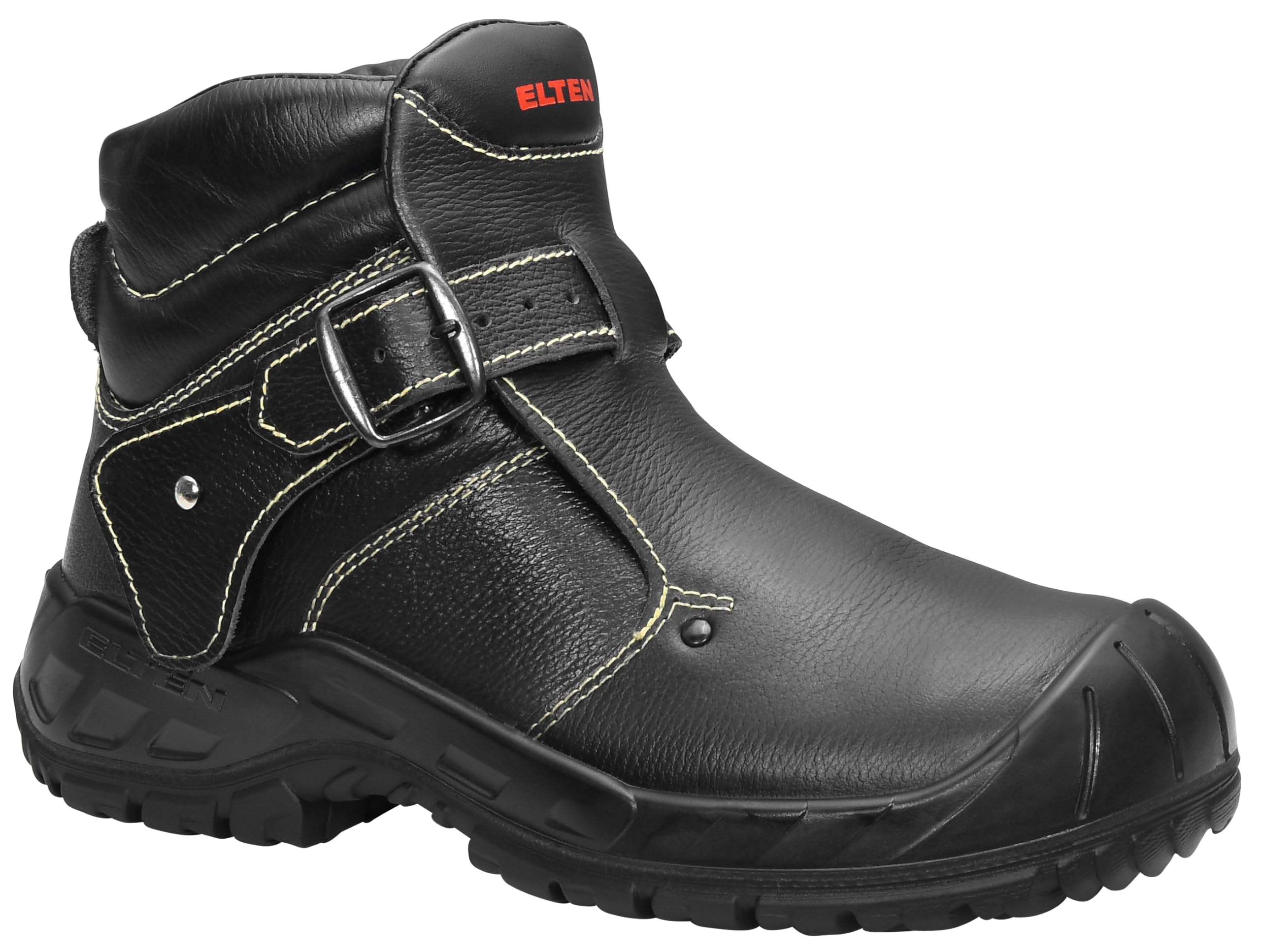 ELTEN CARL S3 HI, męskie buty ochronne, skórzane, stalowy nosek, lekkie, wytrzymałe, czarne, rozmiar: 46