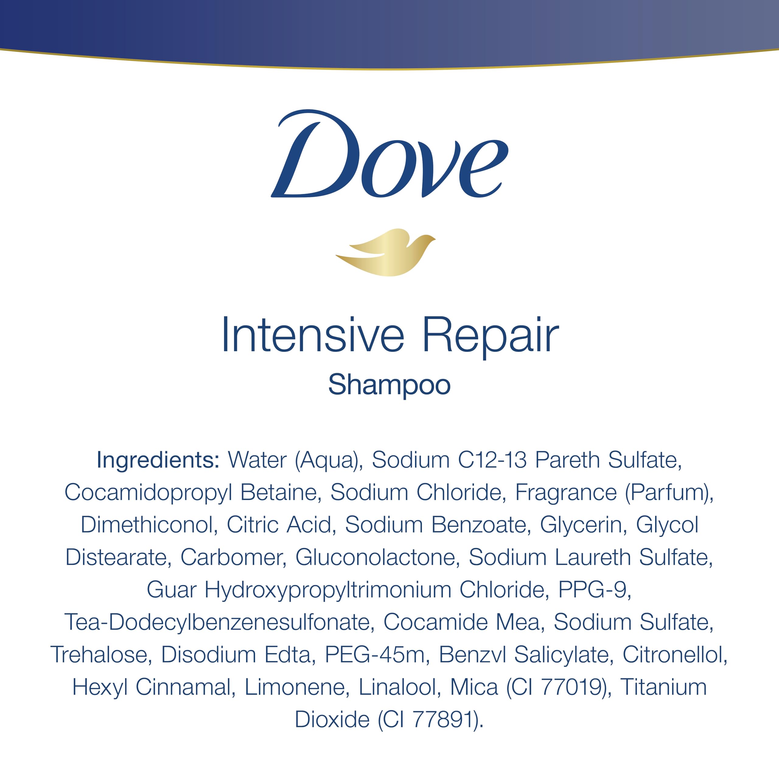 Dove Intensive Repair Shampoo and Conditioner with Pump, 2 Count, 31 oz