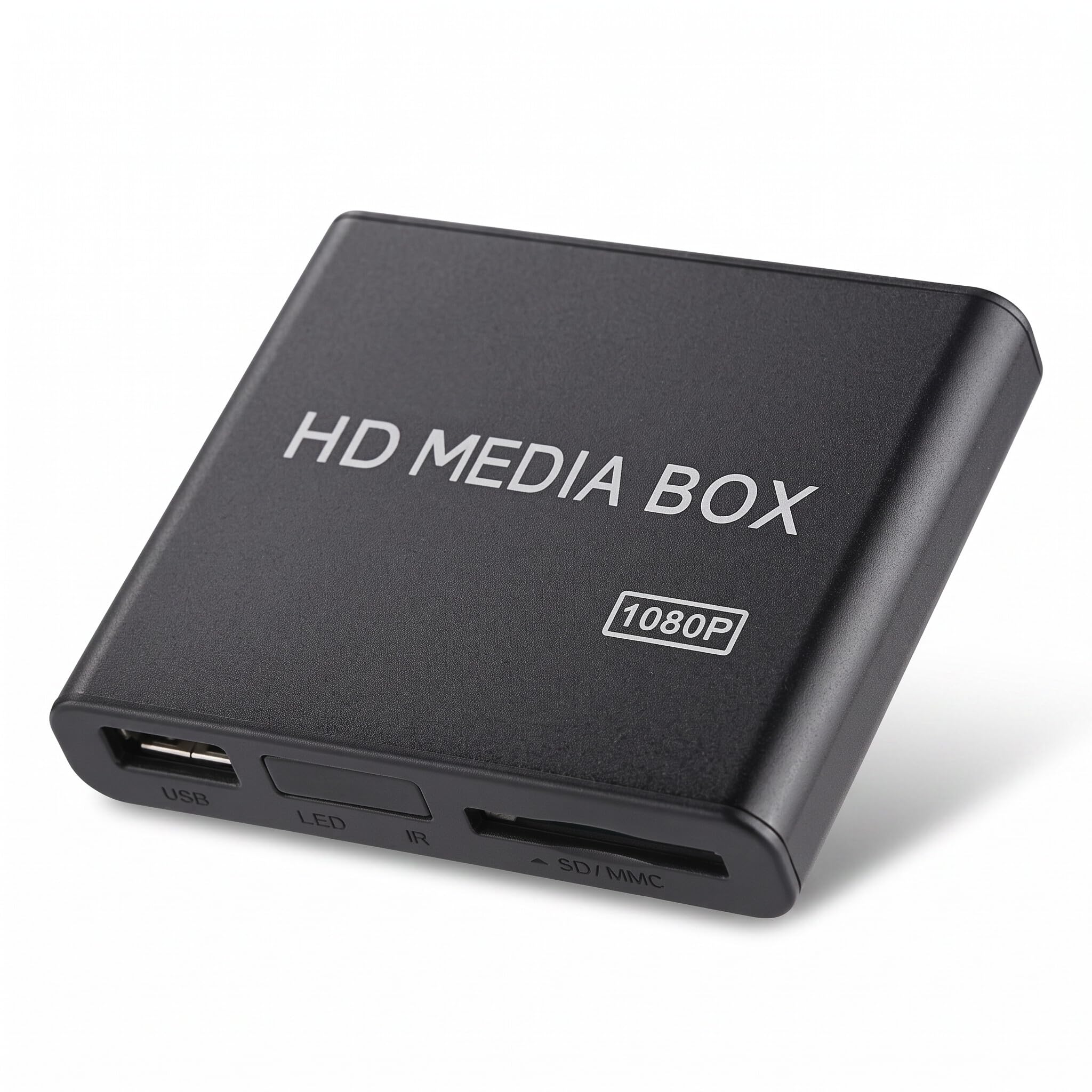 Lettore multimediale HD 1080p, Mini VGA Home Theater Media Player Box Supporto MMC RMVB MP3 AVI MKV con telecomando Supporta schede SD e dispositivi USB(EU)