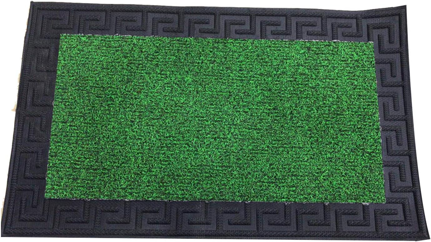 ORILEY Disinfectant Floor Mat Shoe Sole Sanitizing Disinfection Entrance Doormat Pad Feet Scraper Cl (40 cm x 60 cm, Green)