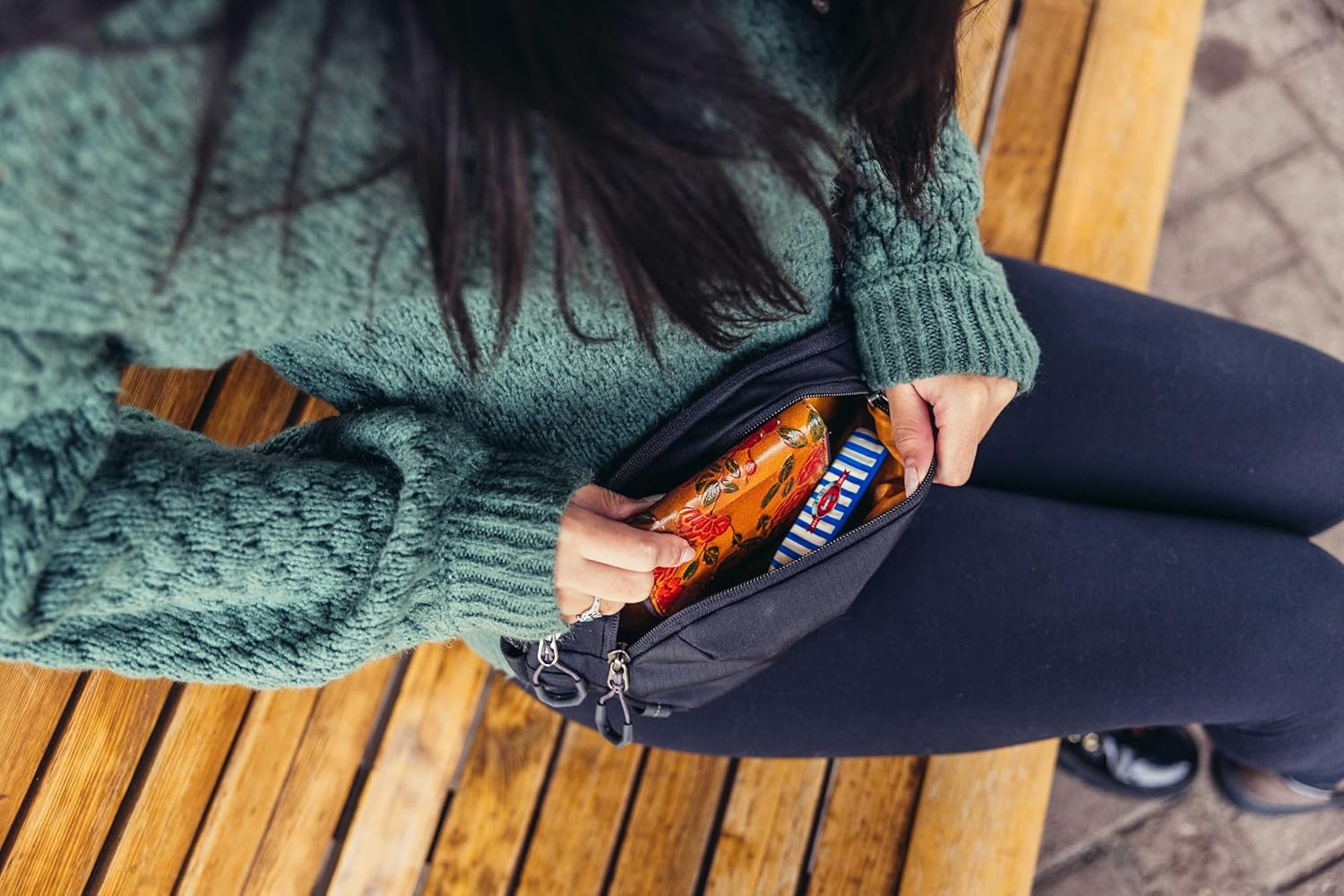 Rhune Belt Bag Everyday Pack,One Size,Techno Granite