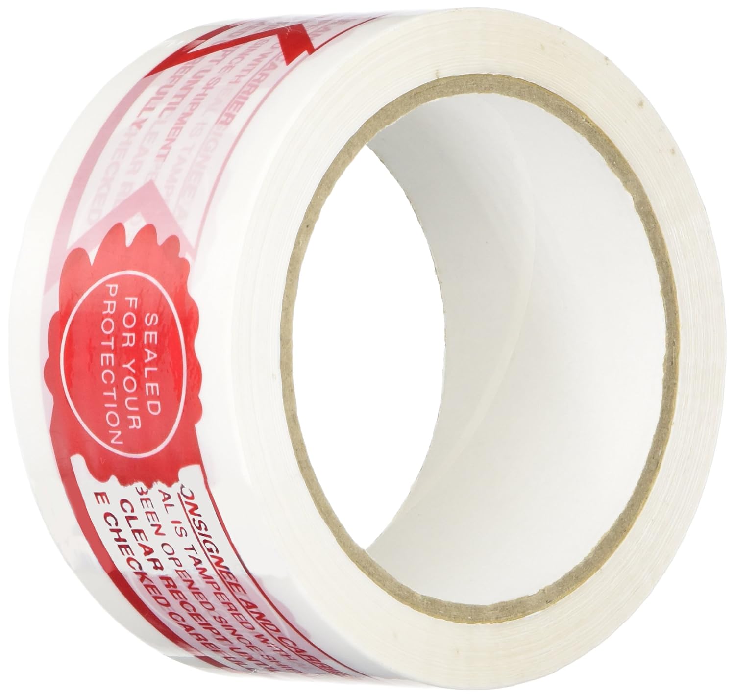 3M - 150SP-7 371 Printed White Carton Sealing Tape - 2 in. x 55 yds. Adhesive Tape Roll with Blue “Security” Lettering. Sealants and Adhesives